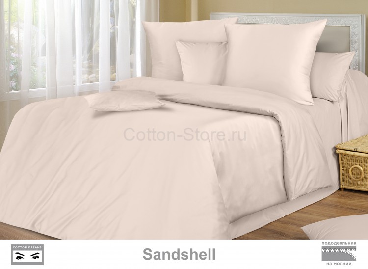 Постельное белье Cotton-Dreams Sandshell пододеяльник на молнии 